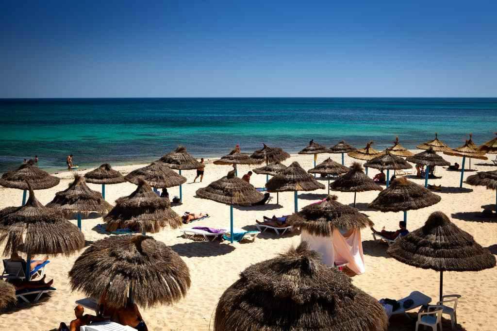 Les Pyramides Hotel Nabeul Bagian luar foto